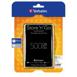 HARD DISK ESTERNO 2.5" VERBATIM 500GB USB 3.0 Store'n'Go