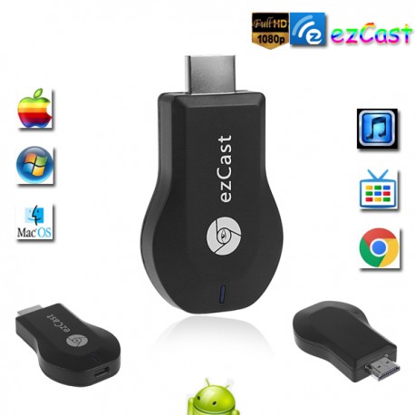 DONGLE EzCast TV Stick HDMI-1080P Airplay Video Ricevitore Wifi 