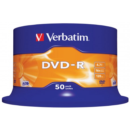 100 DVD -R VERBATIM vergini16X Advanced Azo dvdr 4.7 GB 